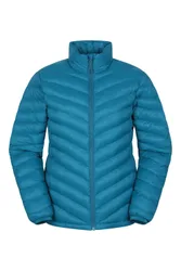 Vista' Womens Padded Jacket Water Resistant Warm Cosy Coat - Teal Polyamide - Size 10 Uk