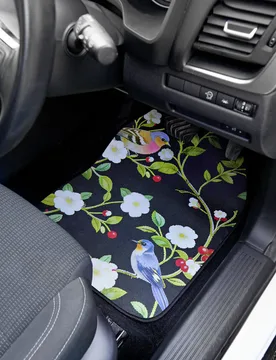 Auto-Fußmatten "Vogel" 4er-Set - 3Pagen - FashionsVida