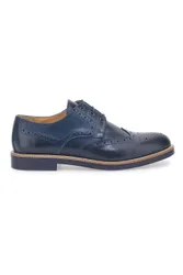 Stringate Stile Inglese Blu Made in Italy 8023 42