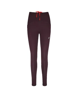 Tight da running da donna Road a vita alta rosso scuro XS - Asics - FashionsVida