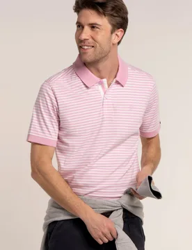 Salehurst Mens Stripe Polo - Brakeburn - FashionsVida