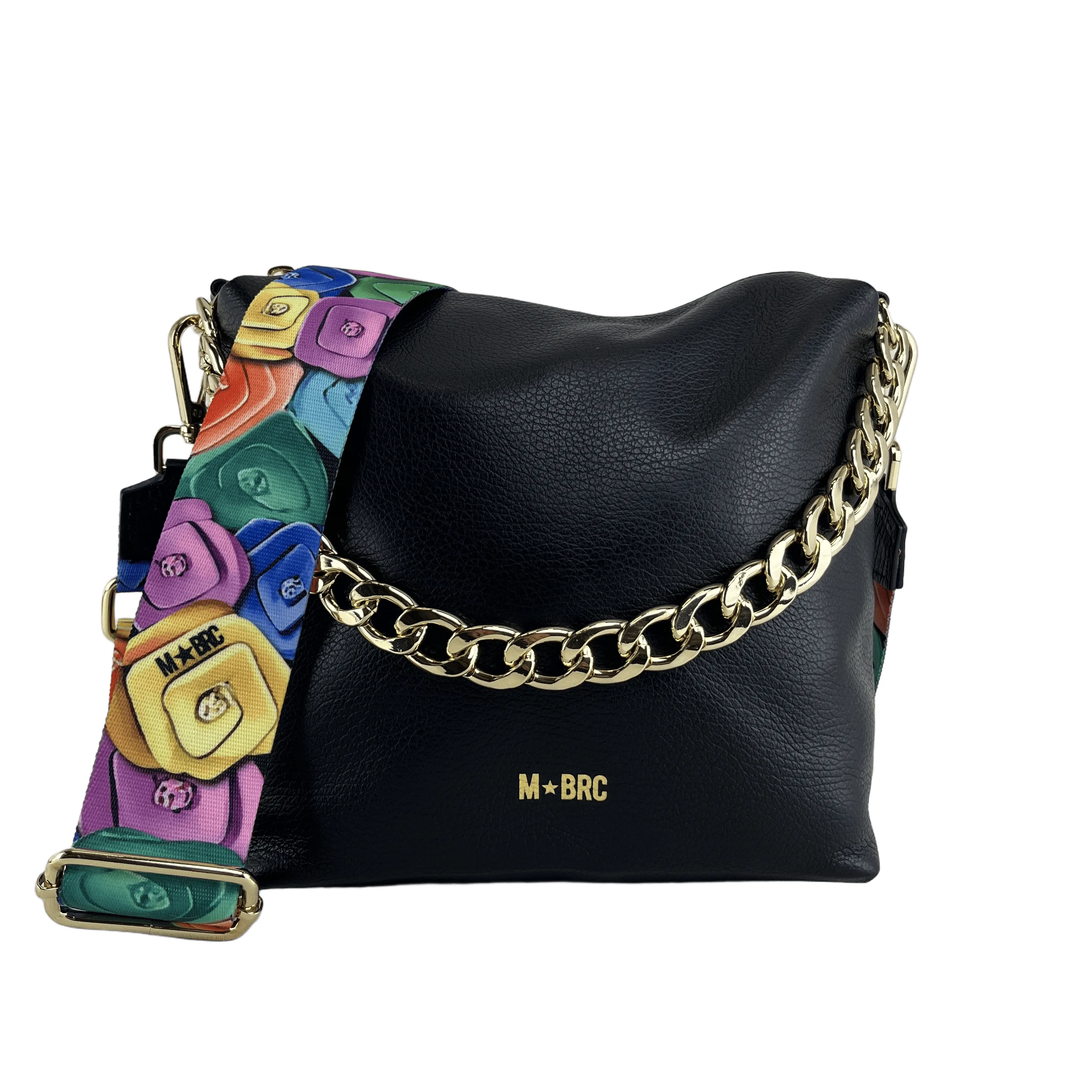 Obona Borsa a tracolla H079 Nero - M★BRC - FashionsVida