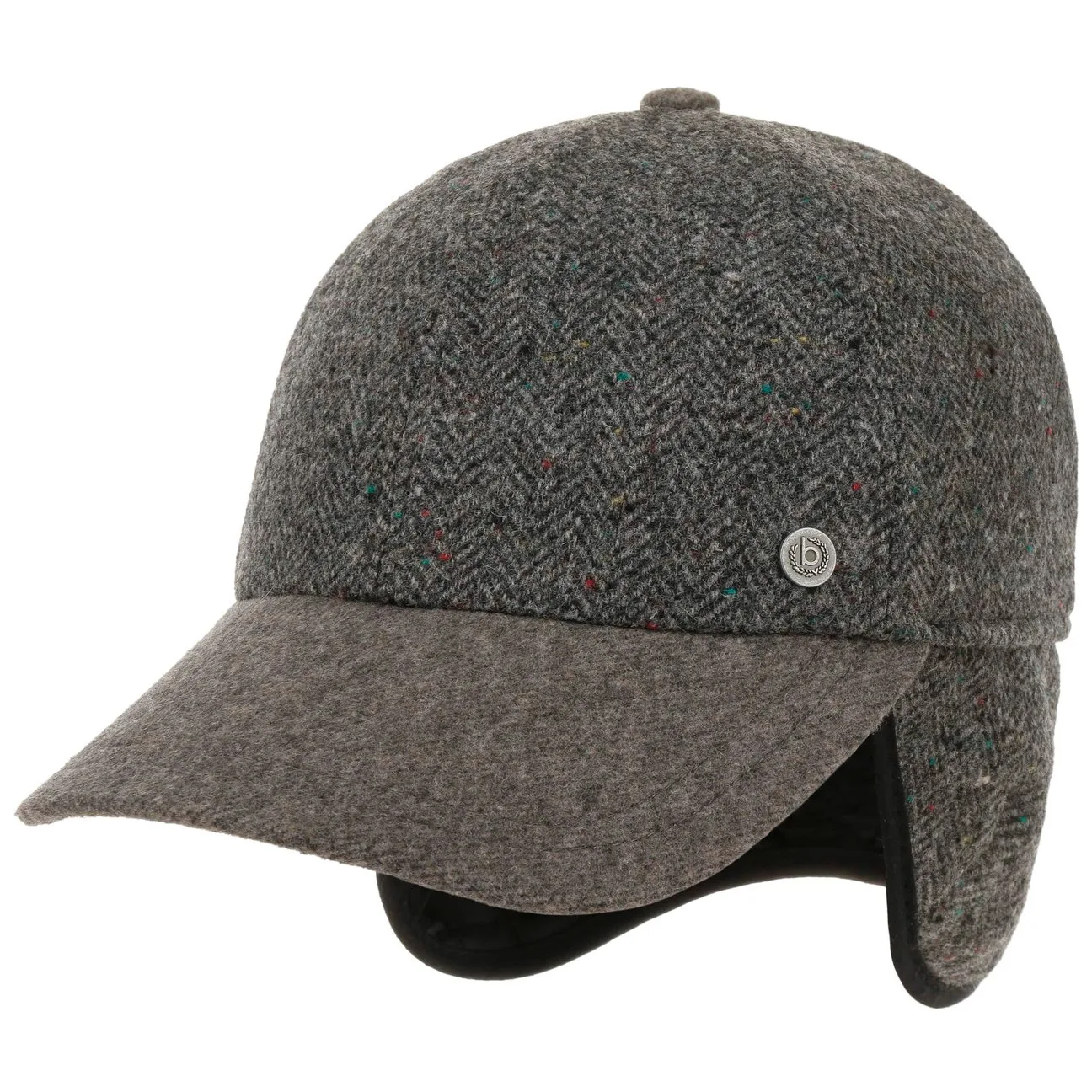 Levio Cap with Ear Flaps by - grey-mottled - Herren - Size: 57 cm - Bugatti - FashionsVida