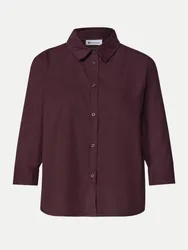 Cord-Hemdbluse Violett 36