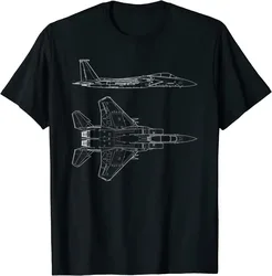 F-15 Eagle Specs T-Shirt Military Fighter Jet Men TShirt Short Sleeve Casual 100% Cotton O-Neck Summer Shirt