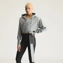 Felpa avvolgente con cappuccio by Stella McCartney S Core Heather