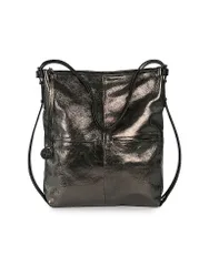 Borsa in pelle - Borsa a tracolla AMPLE ed.2 grigio