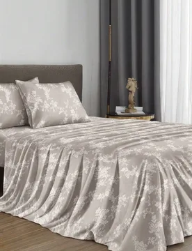 Juego de ropa de cama vintage floral de 4 piezas, incluye 1 sábana ajustada, 1 sábana plana, 2 fundas de almohada (no incluye rellenos de almohada). - Shein - FashionsVida
