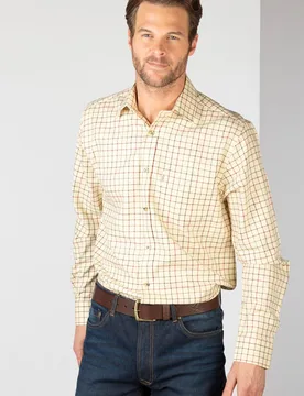 Gransmoor Mens Long Sleeved Country Check Shirt - - Size: S - Rydale - FashionsVida