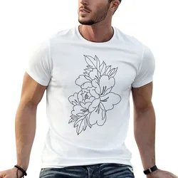 Peony 1 T-Shirt Summer Print Short Sleeve Tee