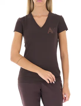 T-shirt scollo a V TESTA DI MORO L - Armani exchange - FashionsVida