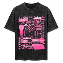 IZONE Collage T-Shirt Simple Casual Short Sleeve Tee