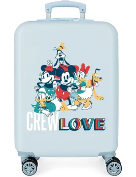Maleta de cabina infantil Mickey Crew Love rígida con capacidad de 34L - Disney - FashionsVida