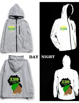Chi Eta Phi Sorority Reflective Jacket Mens Womens Coat Hooded Windbreaker Run Pocket Jackets Hiking Zipper Custom Hoodie - Aliexpress - FashionsVida