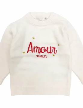 Maglia Panna/rosso Amour I23529 - Nanan - FashionsVida