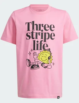 T-shirt Positivity Table Graphic Junior 13-14A Bliss Pink - Adidas - FashionsVida