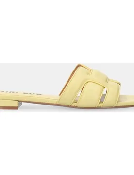 Mules piel con tiras acolchadas - Bibi Lou - FashionsVida