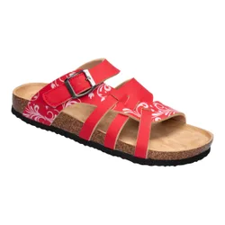 Bequem-Klettpantolette "Iris" rot 36 Damen