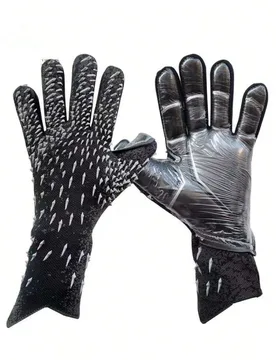 Guantes de portero de futbol 1 par al adulto con protector de dedos para portero, equipo de entrenamiento antideslizantes y resistentes al desgaste - Shein - FashionsVida