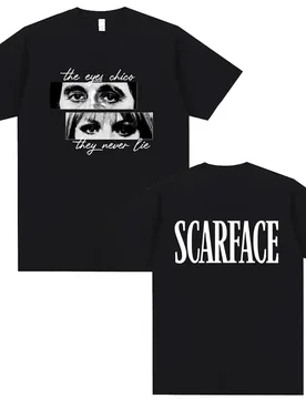 S Classic Gangsters Movie Scarface T-shirt Tony Montana Al Pacino T Shirts Tops Summer Men Women Hip Hop Oversized Streetwear - Aliexpress - FashionsVida