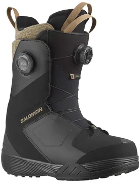 Boots de snowboard - Kiana Dual Boa Black/Sepia Tint - Taille 38 - Noir - Salomon Snowboard - FashionsVida