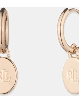 Pendientes de aro Evelyn con charm con logo - Lauren Ralph Lauren - FashionsVida