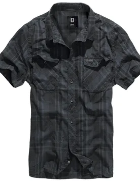 Kurzarmhemd - Roadstar - XL bis 5XL - für Männer - Größe 4XL - schwarz/blau - Männer - male - Brandit - FashionsVida