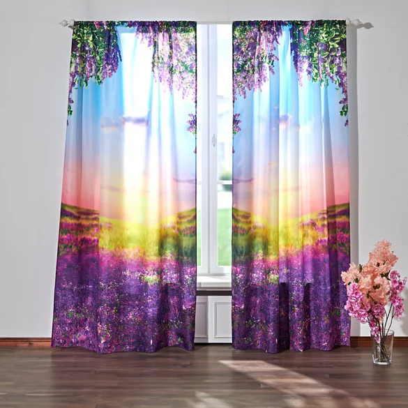 Vorhang "Lavendel" 140 x 230 cm 2er-Set - Eldo - FashionsVida