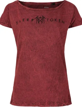 T-Shirt - Circle Logo - S bis 4XL - für Damen - Größe XL - rot - EMP exklusives Merchandise! - Frauen - female - Sleep Token - FashionsVida