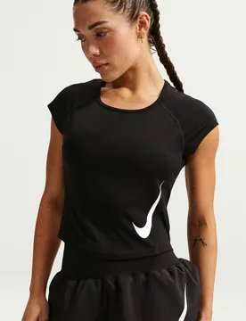 Camiseta de mujer W Nk Tempo Swoosh Run DF SS - Nike - FashionsVida