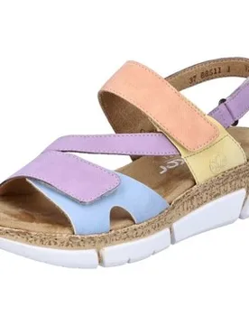 Keilabsatzsandalen Sandaletten V2366-90 42 - Rieker - FashionsVida