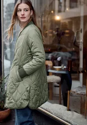 Street One Lange Jacke female Grün