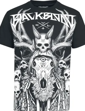 Gothic T-Shirt - Occult Horror - S bis M - für Männer - Größe M - schwarz - Männer - male - Black Blood by Gothicana - FashionsVida