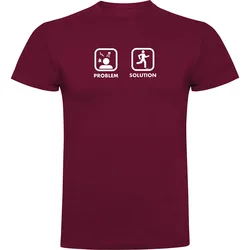 Maglietta A Maniche Corte Problem Solution Run Dark Red XL