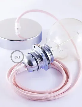 Cables Lampe Suspendue Pendel Pour Abat-jour Rm16 50 Cm Pink / Chrome Plated One Size - Creative - FashionsVida