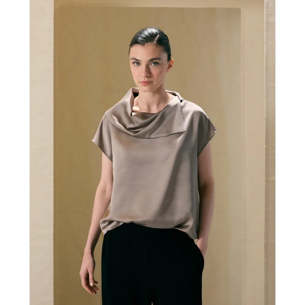 Top de mujer manga corta con pañuelo - Woman El Corte Inglés - FashionsVida