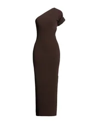 Maxi-Kleid Damen Dunkelbraun XL Damen