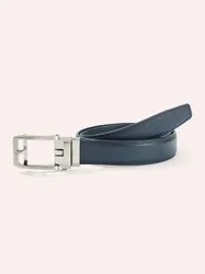 Leder Automatic Gürtel, , Farbe Blau, 90 cm, stufenlos verstellbar hochwertige Metallschließe Damen