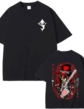 Anime Hellsing Abraham Van Helsing Vampire Alucard Graphic T-shirt Men Women 90s Manga Oversized Tshirt Male Fashion T Shirts - Aliexpress - FashionsVida