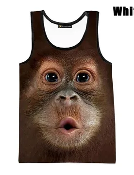 Monkey Gorilla 3D Printing Tank Tops Men Summer Casual Sleeveless T-shirt Oversized Funny Tees Shirt Streetwear Gym T-shirt Man - Aliexpress - FashionsVida
