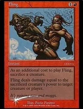 Fling (Arena foil) Promotional Cards - Magic: The Gathering - FashionsVida