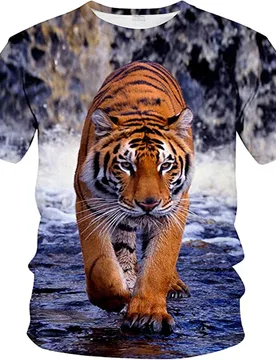 Fashion Men New 3D Animal Tiger graphic t shirts Summer Trend Hip Hop Cool Street Style Print Oversized O-neck Short Sleeve Tees - Aliexpress - FashionsVida