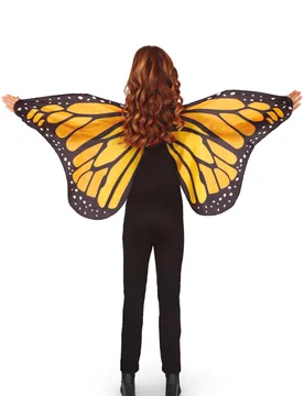 Hübsche Schmetterlingsflügel für Kinder schwarz-orange-weiss 110 x 50 cm - FIESTAS GUIRCA, S.L. - FashionsVida