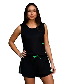 Performance Shorts Black / Green XS - Volt Padel - FashionsVida