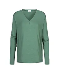 Camiseta de manga larga PURE CHIC peat moss verde L