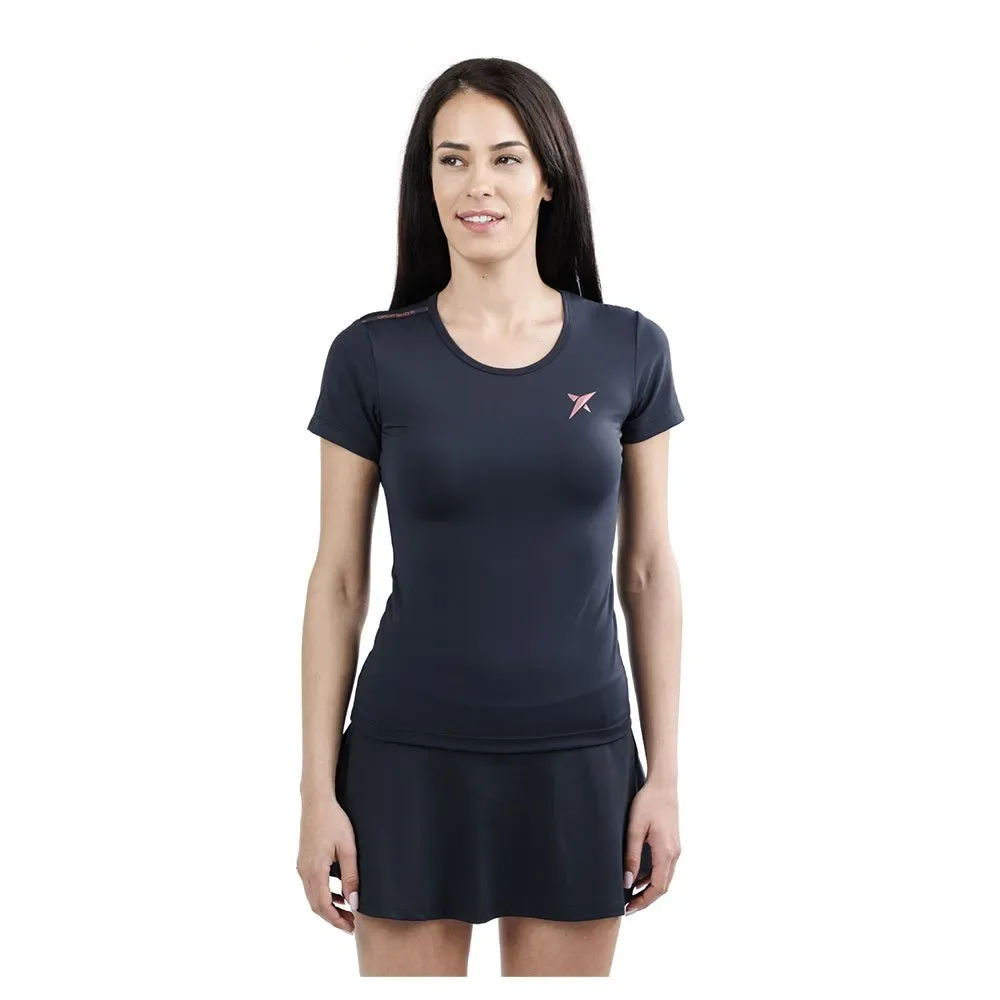 Tania Short Sleeve T-shirt Black 2XL - Drop Shot - FashionsVida