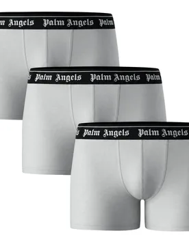 Mens Boxer Shorts In Light Grey Multipack - Palm Angels - FashionsVida