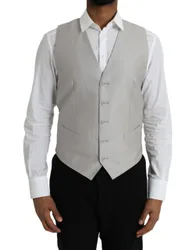 Mens Tailored Formal Vest - Light Grey - Size Eu 48 (Mens)