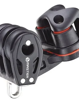 Triple Pulley With Cleat 29 Mm Black One Size unisex - Tersma - FashionsVida