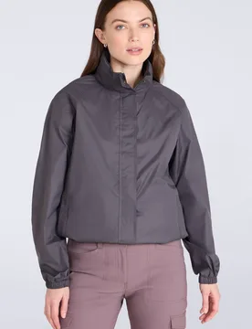 Women's Pakka Waterproof Jacket Packable Foldaway Hood in Grey Size: 8 - Grey - Size: 8 - Mountain Warehouse - FashionsVida